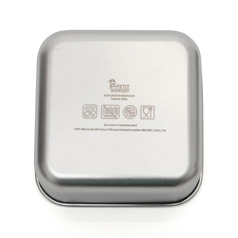Petit Monkey lunch box stainless steel Mae honey 10x10 LB43-R