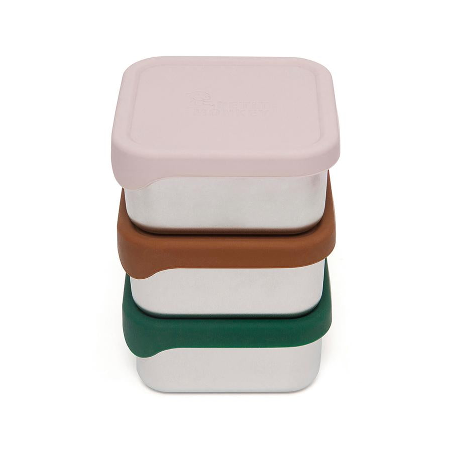 Petit Monkey lunch box stainless steel Mae honey 10x10