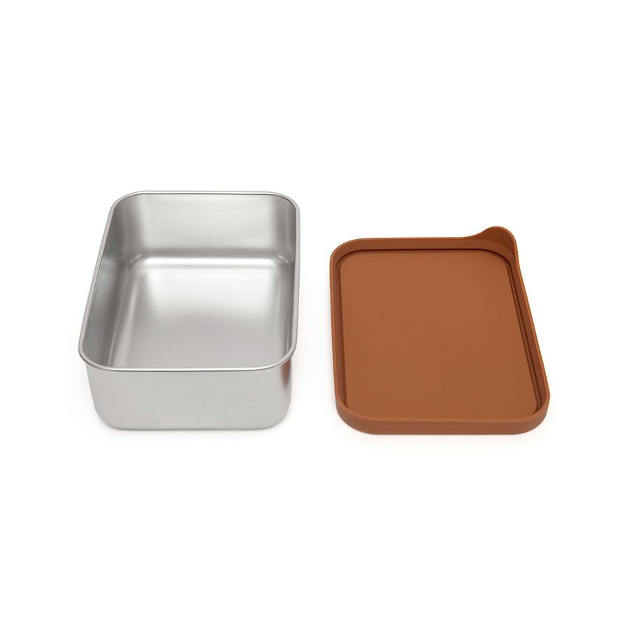 Petit Monkey lunch box stainless steel Riley baked clay 17x13