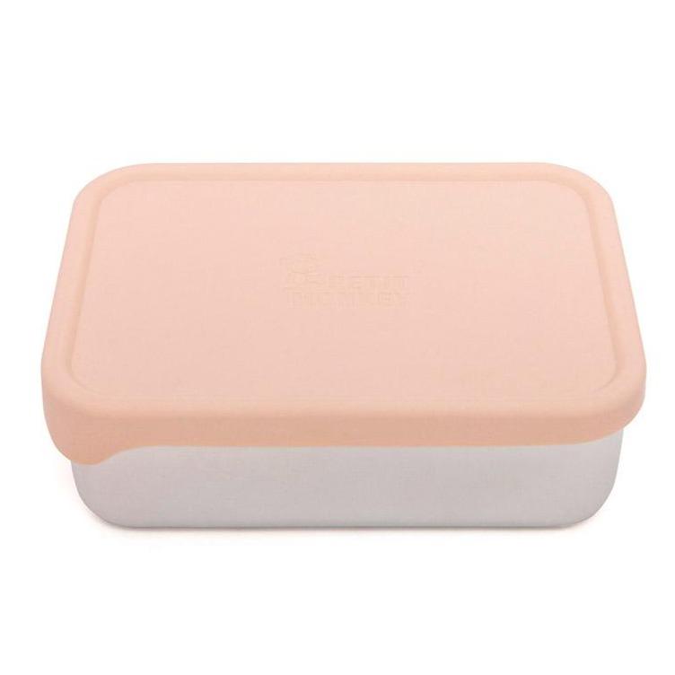 Petit Monkey lunch box stainless steel Riley dawn rose 17x13
