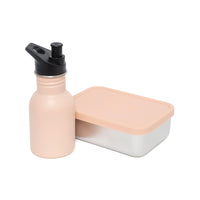 Petit Monkey lunch box stainless steel Riley dawn rose 17x13