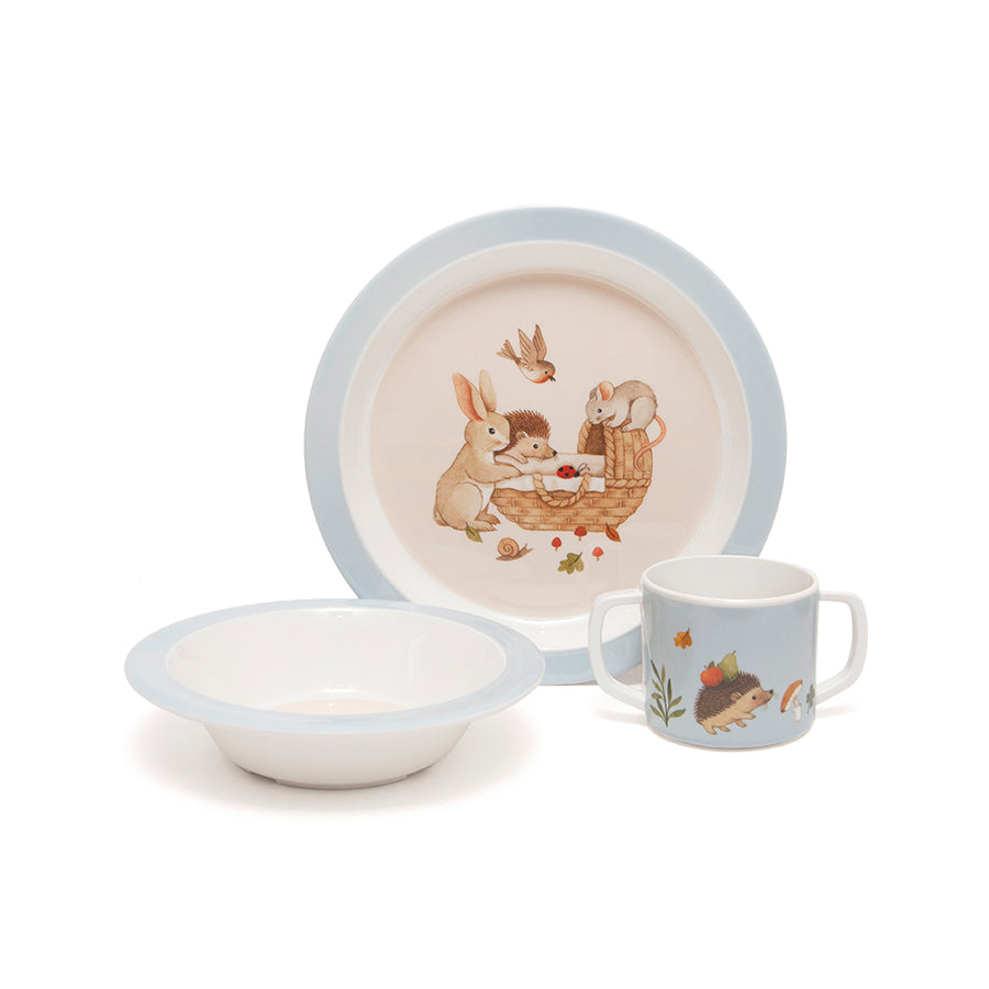 Petit Monkey melamine tray animal craddle blue 8719244226061