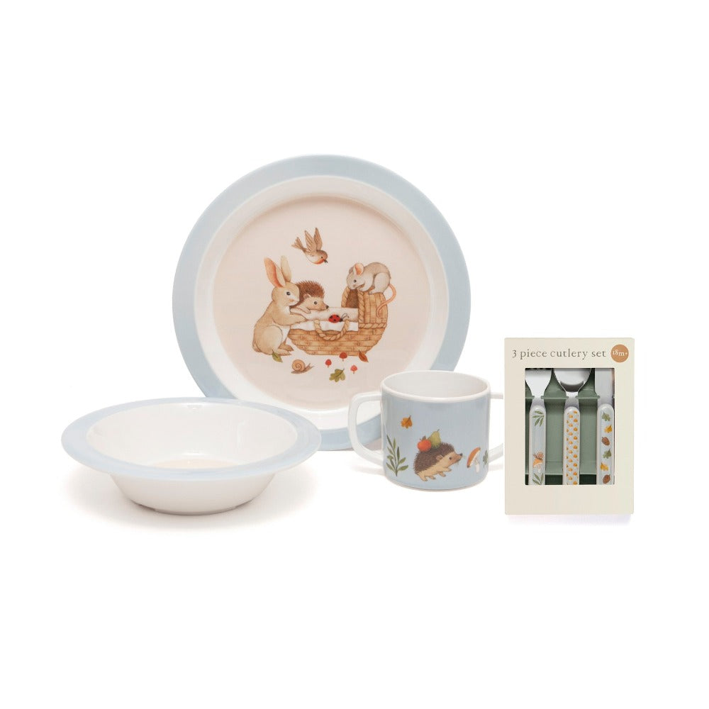 Petit Monkey melamine tray animal craddle blue MB15-R