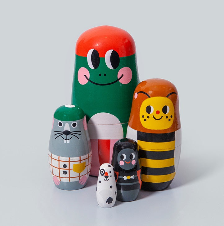 Petit Monkey nesting dolls Paddy and Palls
