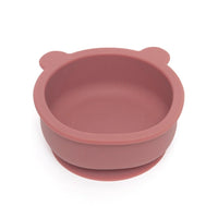 Petit Monkey silicone bowl bear mahogany rose