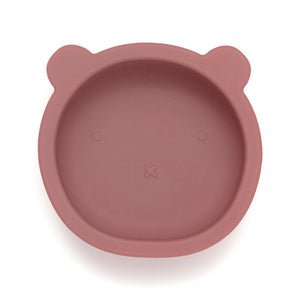 Petit Monkey silicone bowl bear mahogany rose