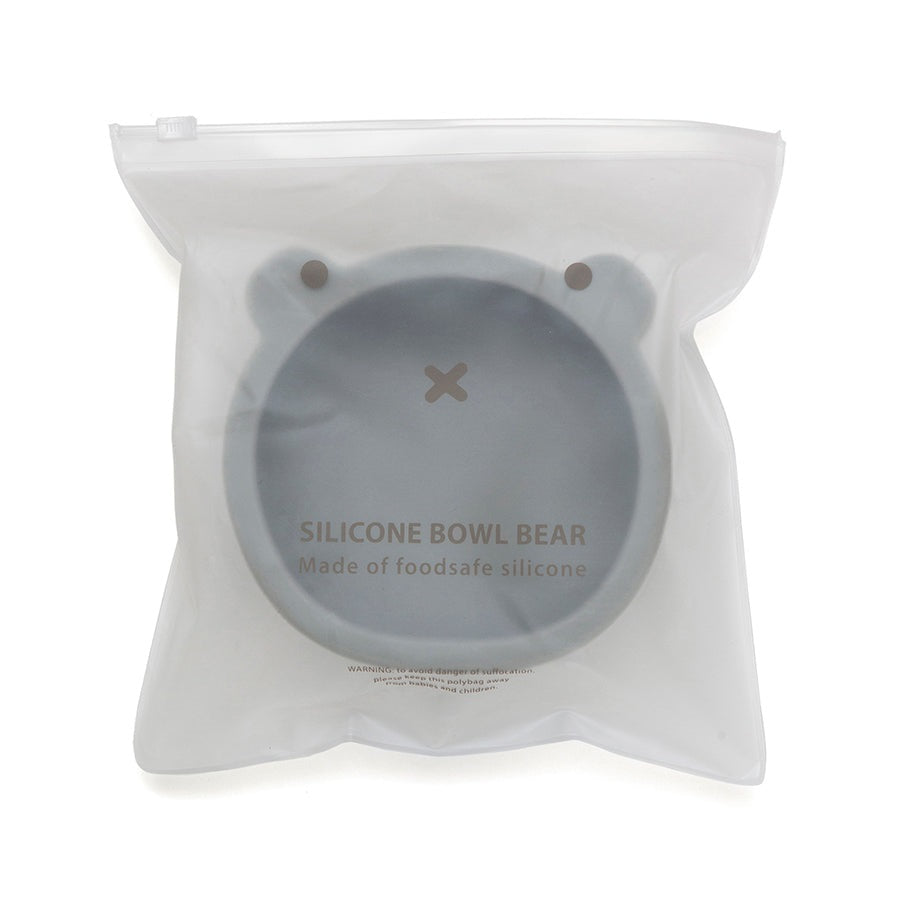 Petit Monkey silicone cup bear pewter green