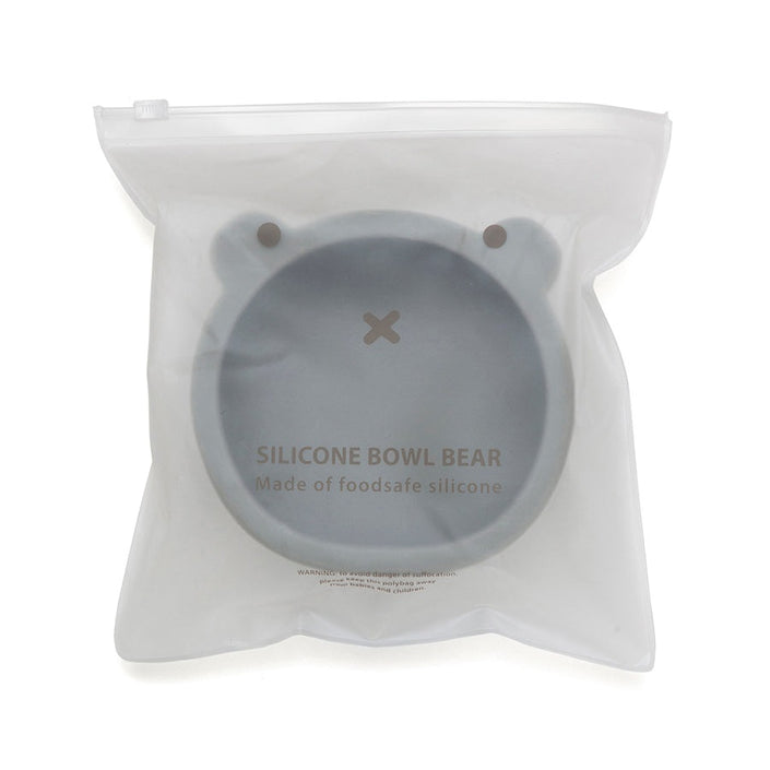 Petit Monkey silicone cup bear pewter green