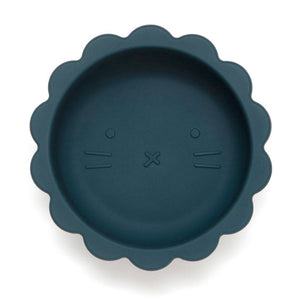 Petit Monkey silicone bowl lion balsam blue