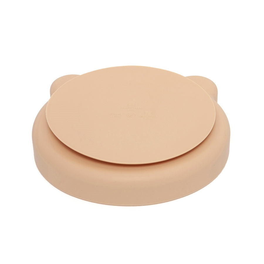 Petit Monkey silicone plate bear honey 8719244225934