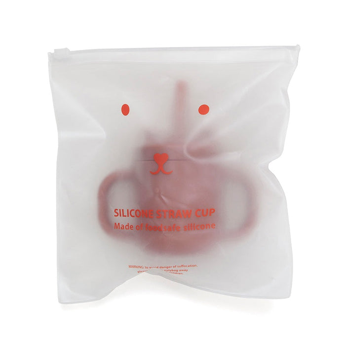 Petit Monkey silicone sippy cup with ears baked clay