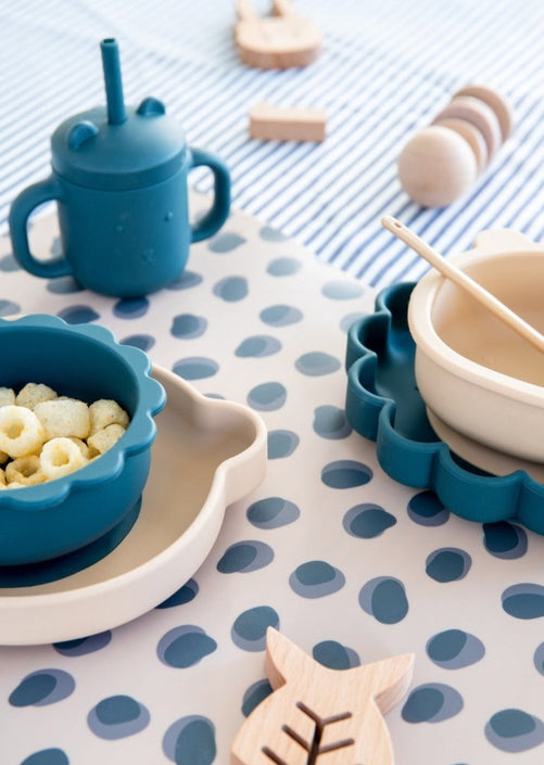 Petit Monkey silicone sippy cup with ears honey