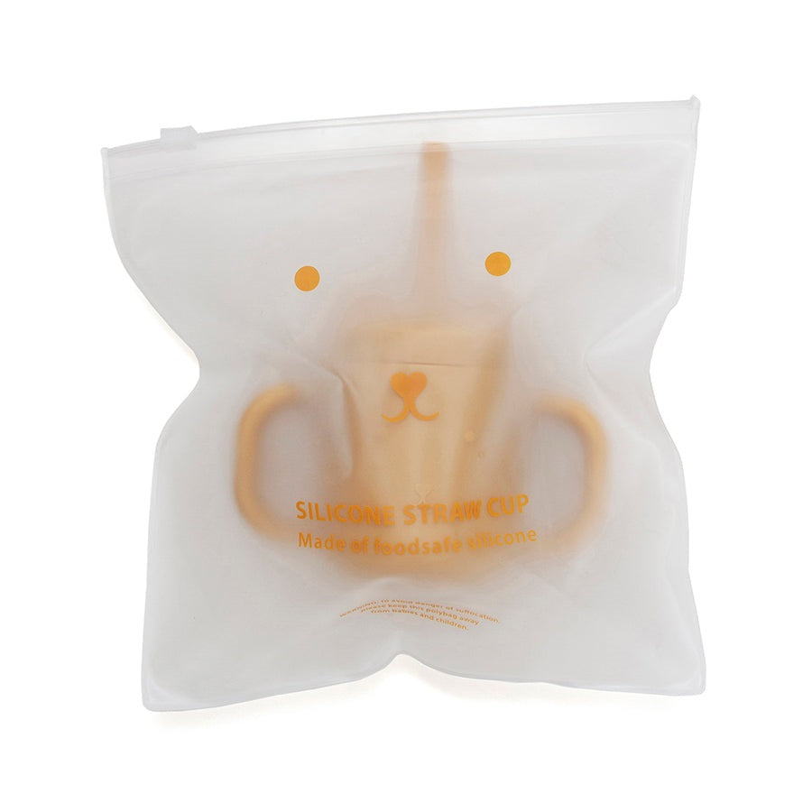 Buy Petit Monkey silicone sippy cup with ears ocher