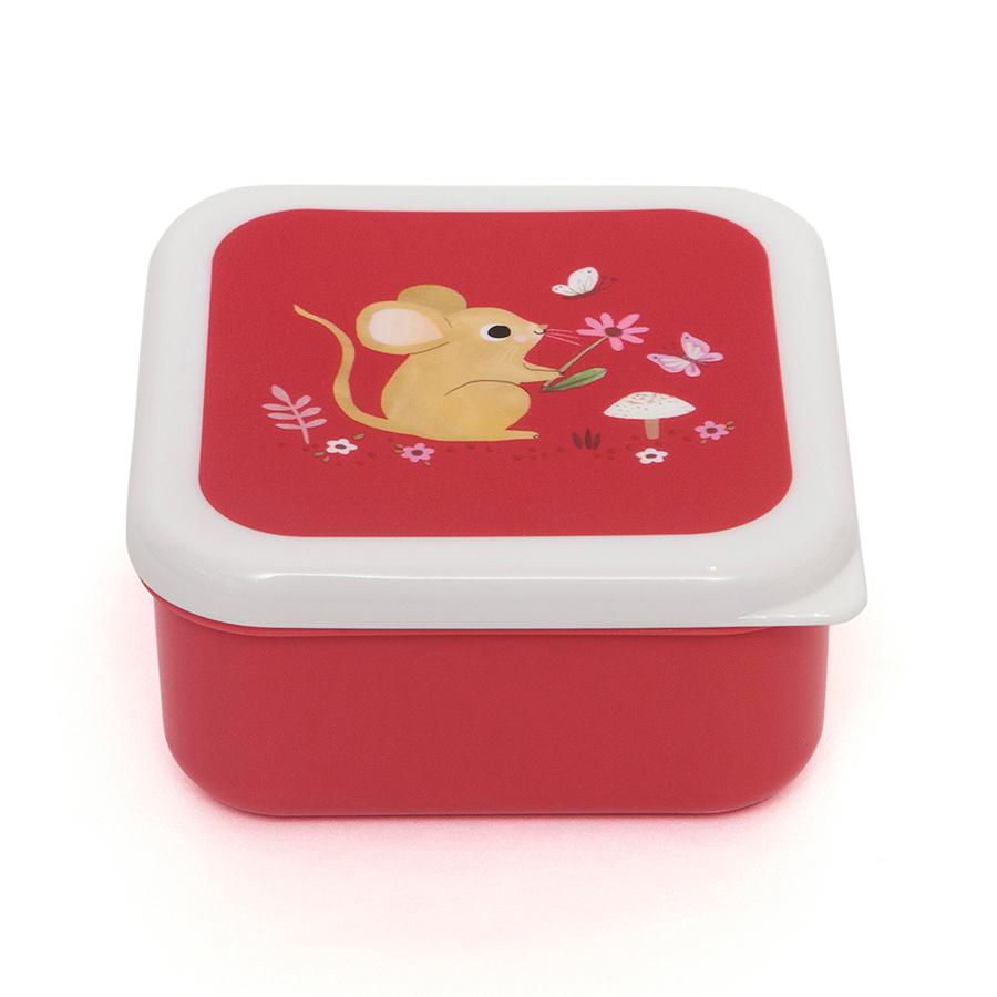 Petit Monkey snack box set woodland blue 12 x 12 cm