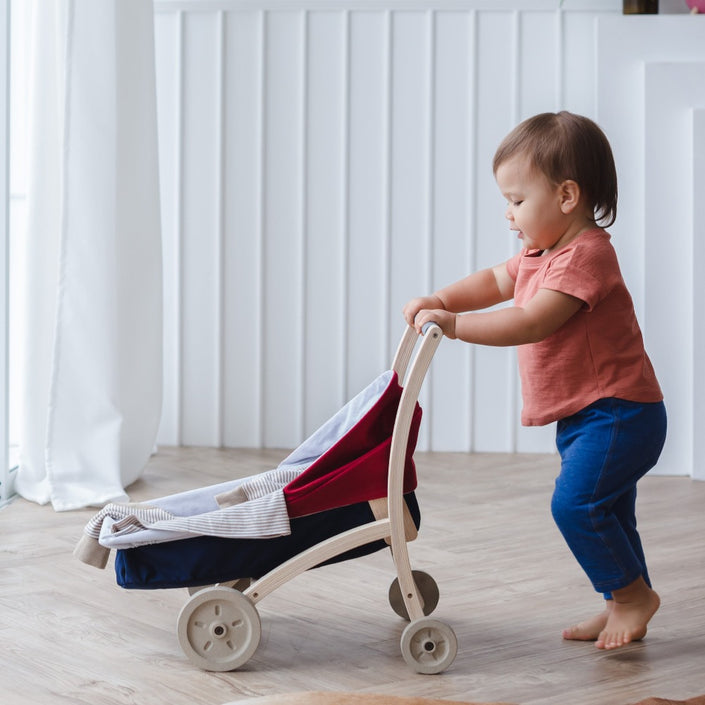 Plan Toys doll pram 2yrs+