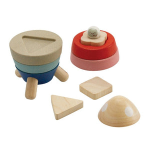 Plan Toys stacking tower rocket 18 months +