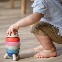 Plan Toys stacking tower rocket 18 months +