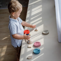 Plan Toys stacking tower rocket 18 months +