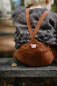 Silly Silas tights with feet cotton cinnamon 0-2 m