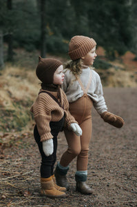 Silly Silas footless tights wool cappuchino 6-12 m