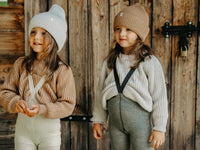 Silly Silas tights without feet wool granite gray 1-2 yrs