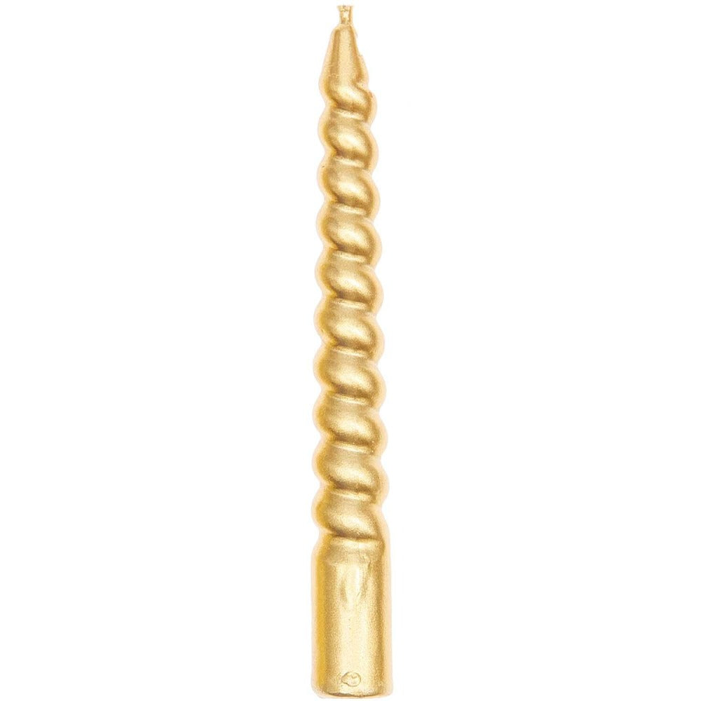 Buy Spiral candles gold 10 cm set of 10