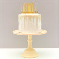 Spiral candles gold 10 cm set of 10