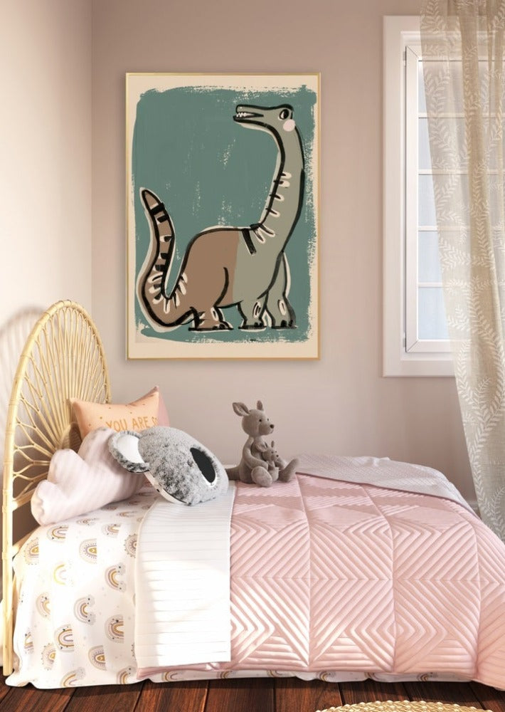 Buy Studio loco poster Dino green 50 x 70 cm