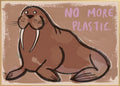 Studio loco poster Walrus 70 x 50 cm