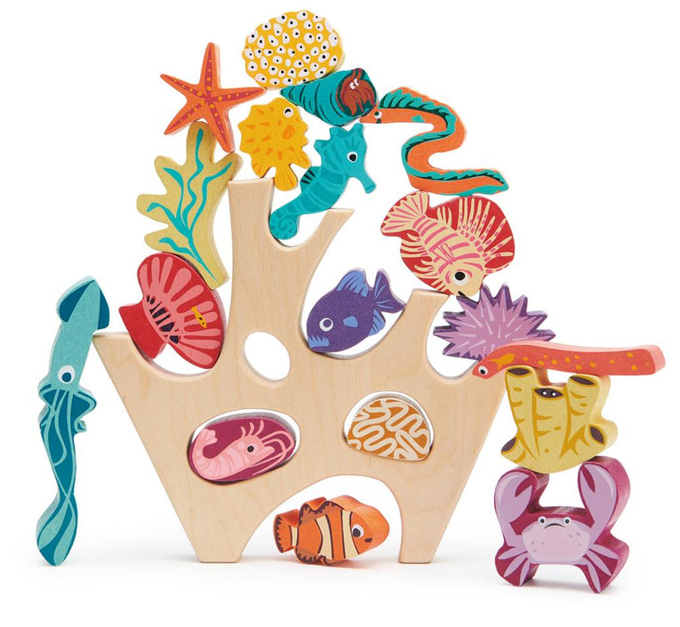 Tender Leaf Toys stacker coral reef 18 months +