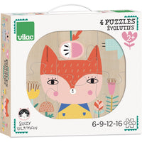 VILAC 4 wooden puzzles Suzy Ultman 2 yrs+
