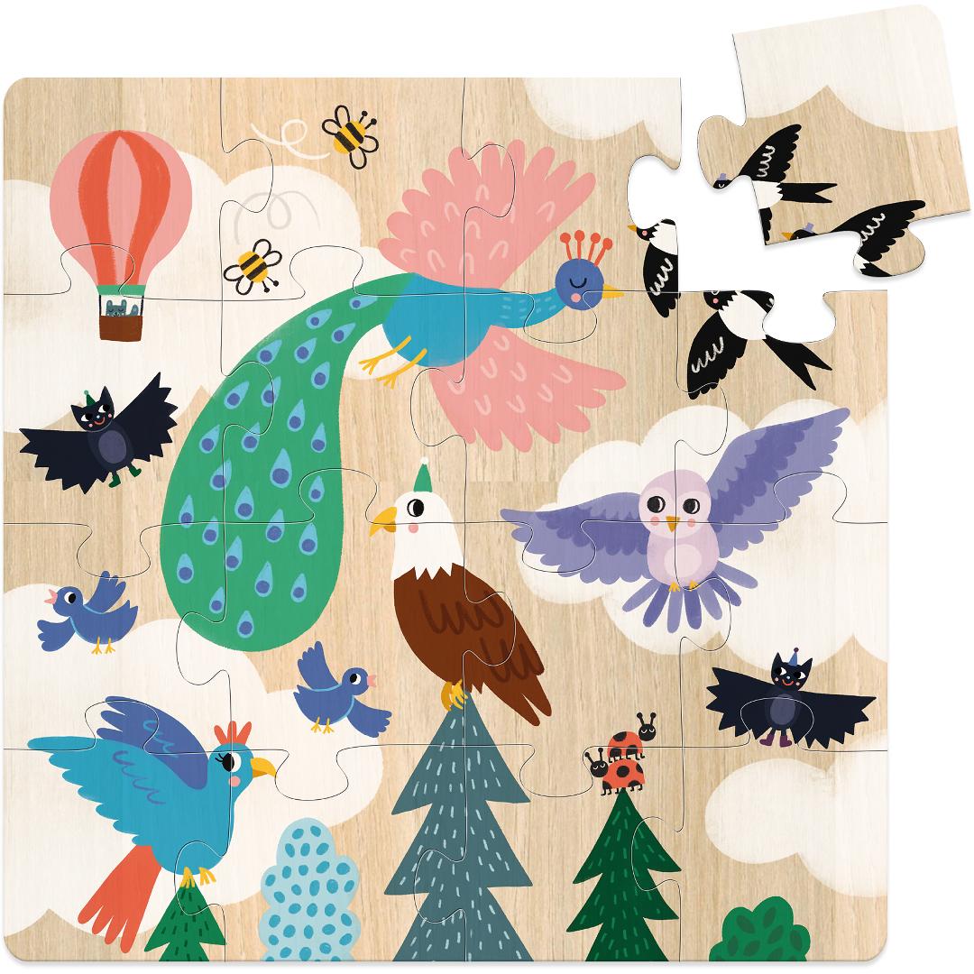 VILAC puzzles land sea air 4 yrs+ / 3 x 16 pcs