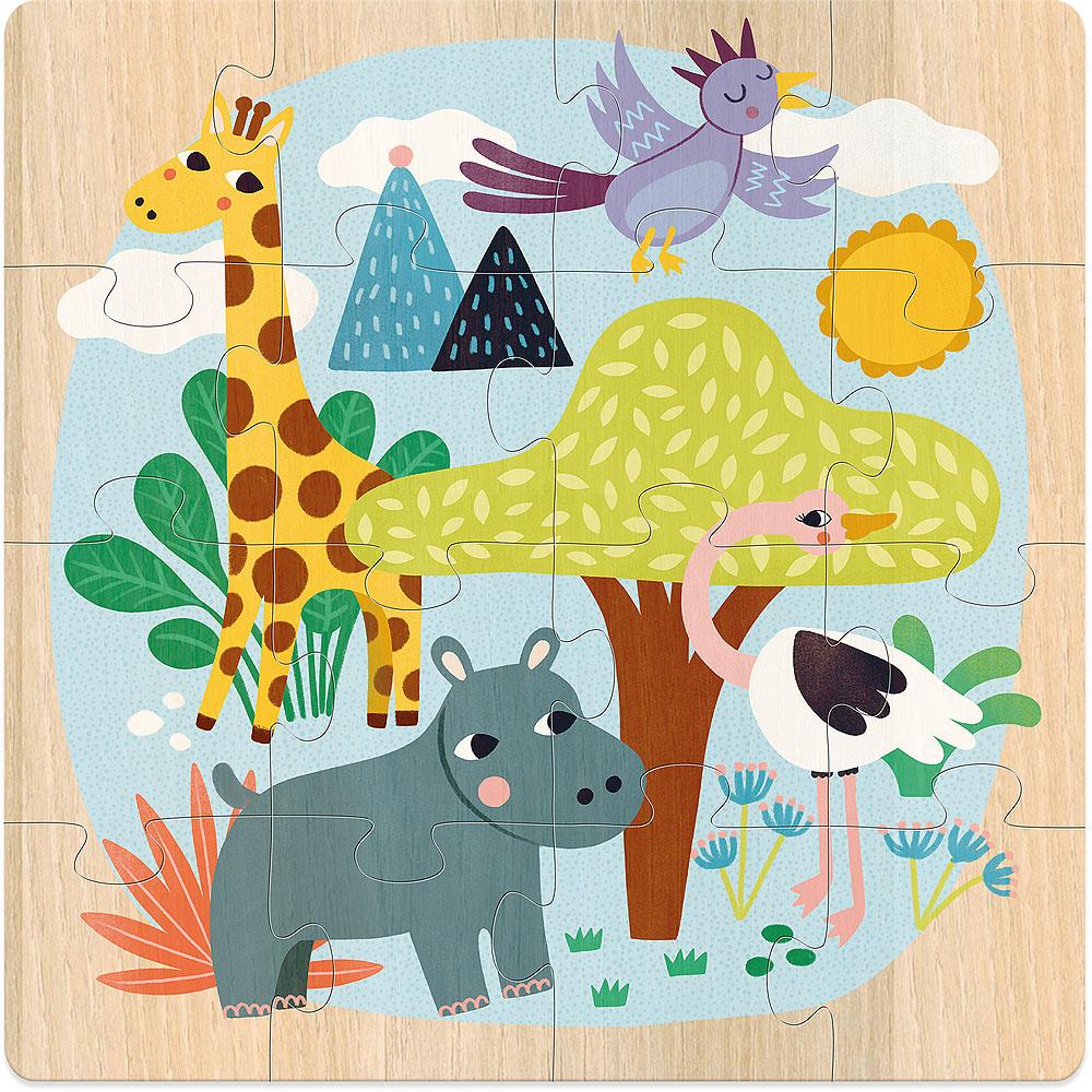 VILAC puzzles animals of the world 4 yrs+ / 3 x 16 pcs 3048700085306