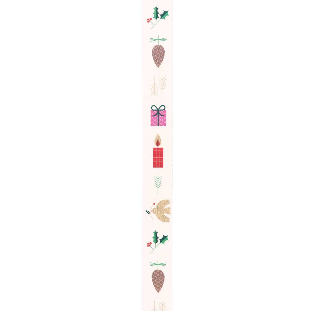 Buy Washi tape Xmas white 10 mtr