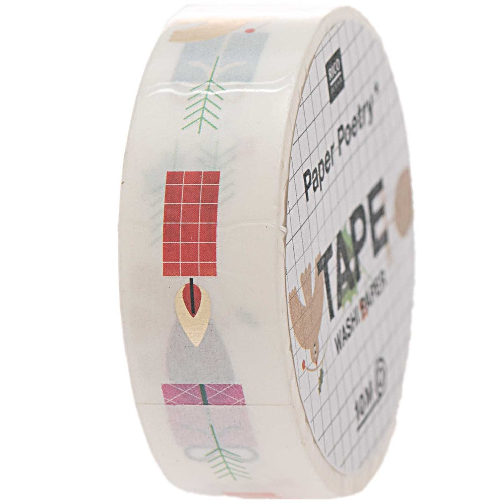 Washi tape Xmas white 10 mtr 4051271406028