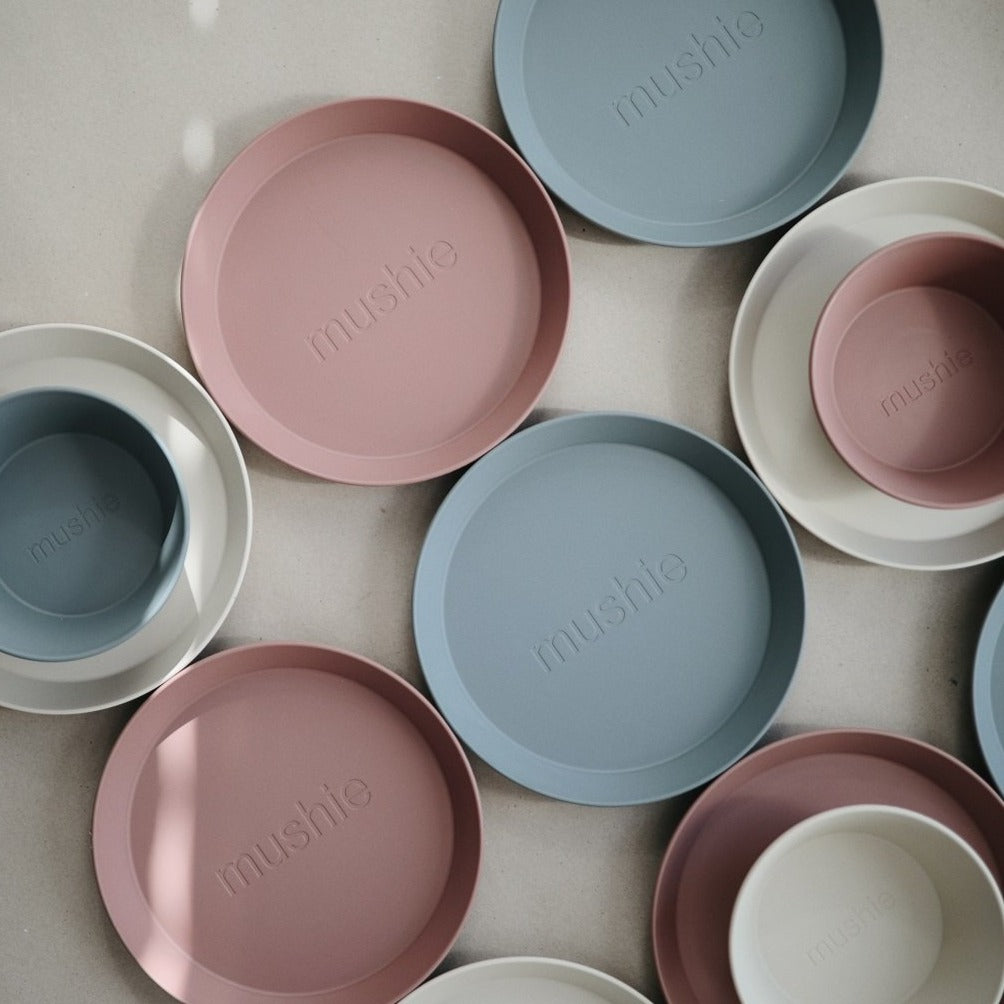 Mushie plates smoke 7426999780595