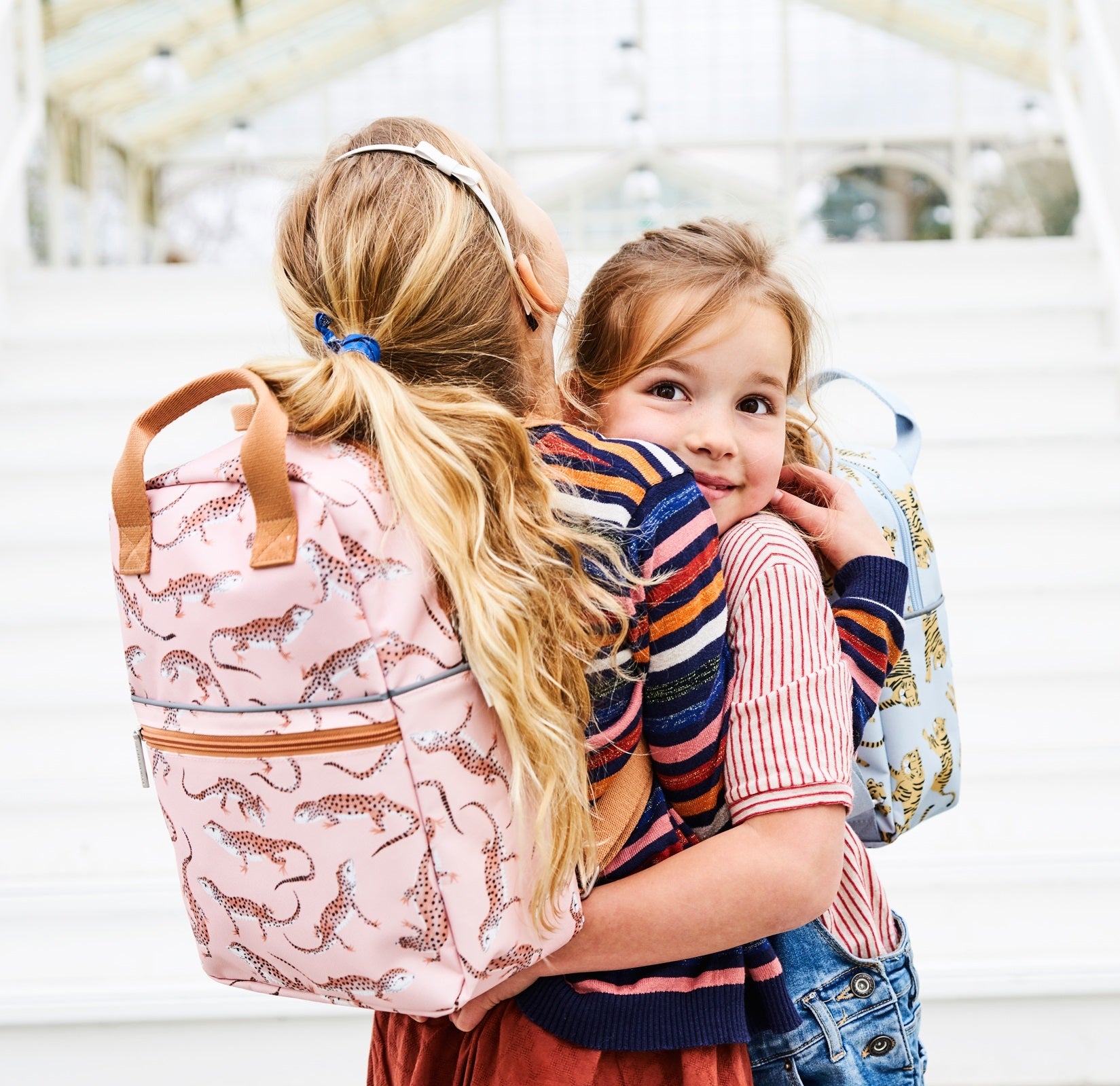 Petit Monkey children s backpack leopard gecko L PSiloveyou