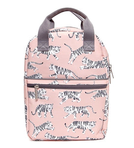 Petit Monkey children's backpack tiger white L