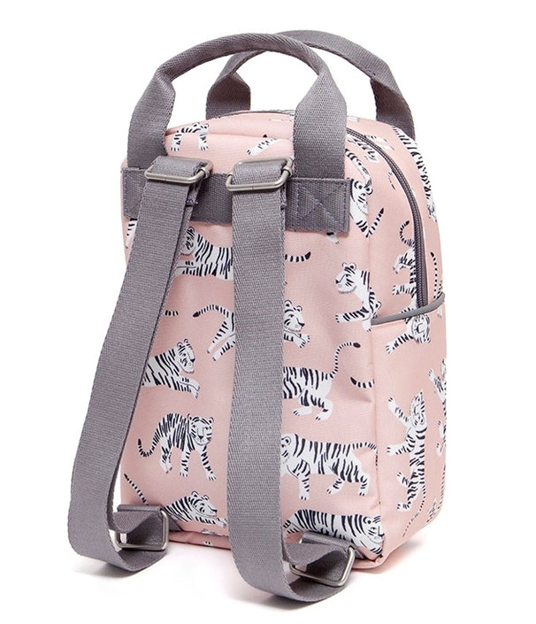 Petit Monkey children's backpack tiger white L