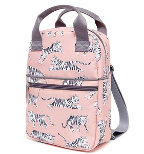 Petit Monkey children's backpack tiger white S
