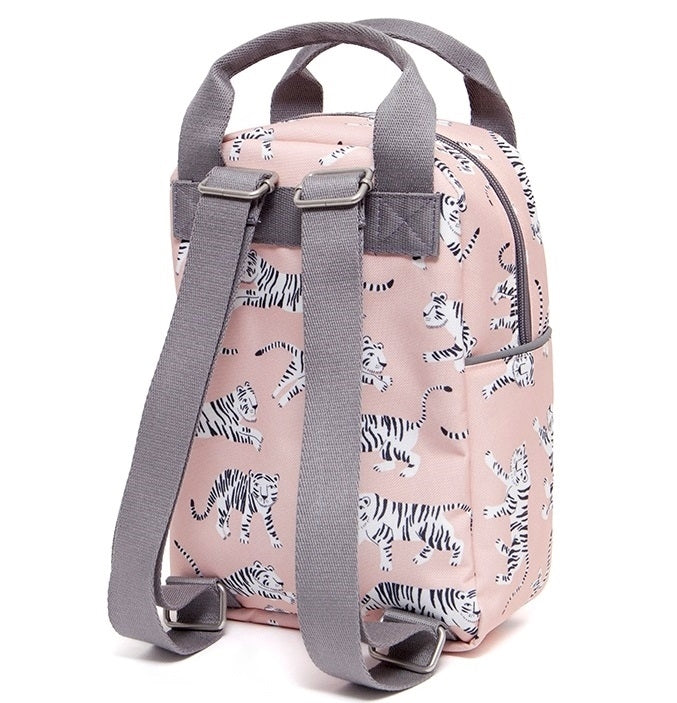 Petit Monkey children's backpack tiger white S