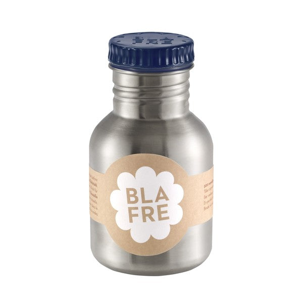 BLAFRE drinking bottle stainless steel navy blue 300 ml