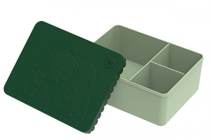 BLAFRE lunch box polar bear mint dark green