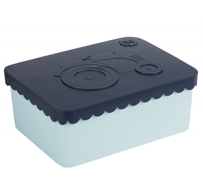 BLAFRE lunch box S tractor blue navy
