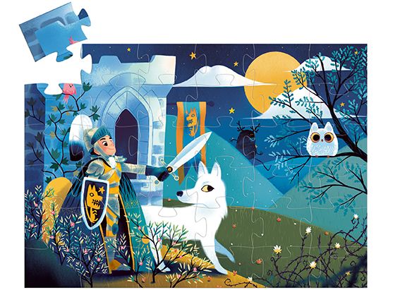 DJECO puzzle Knight full moon 4 yrs+ / 36 pcs
