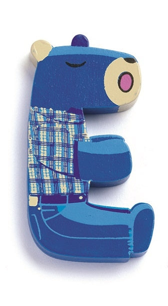 DJECO wooden letter animal E