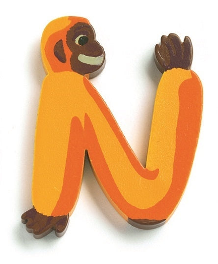 DJECO wooden letter animal N
