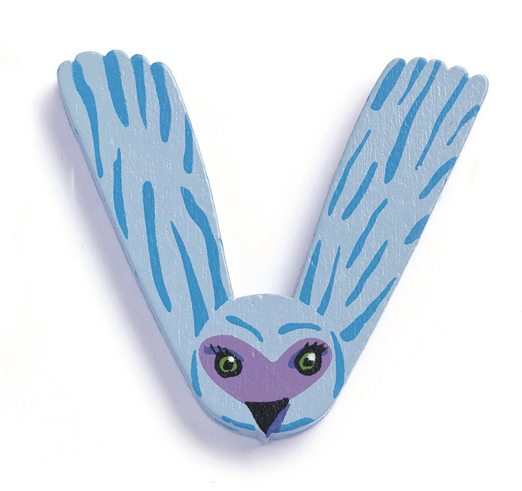 DJECO wooden letter animal V