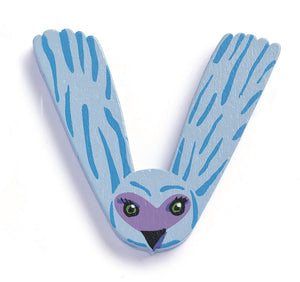 DJECO wooden letter animal V