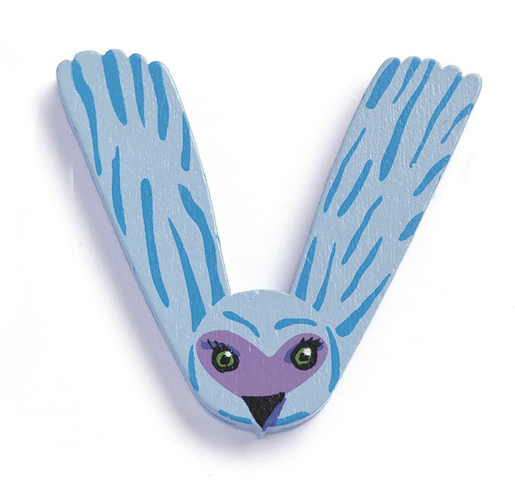 DJECO wooden letter animal V
